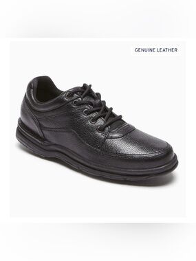 Rockport Men's Black Leather World Tour Classic Shoes NIB